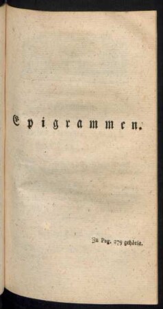 Epigrammen