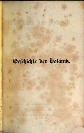 Geschichte der Botanik