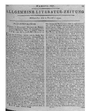 [Göss, G. F. D.]: Briefe über Ansbach. Von einem Würtenberger an seinen Freund in St*** ; Freimüthig und bescheiden. Grünberg [i.e. Nürnberg]: Honig [i.e. Bauer & Raspe] 1797