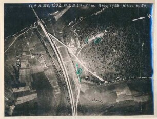 Foto eines fertiggestellten Gleisanschlusses (Luftbild)