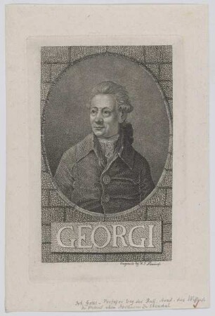Bildnis des Johann Gottlieb Georgi