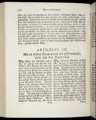 Articulus LXI. - Articulus LXXII.