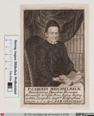 Bildnis Carl (Taufn.: Johann Georg) Meichelbeck
