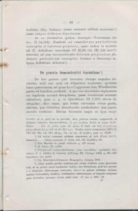 De generis demonstrativi tractatione.