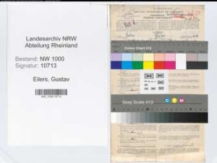 Entnazifizierung Gustav Eilers, geb. 15.09.1882 (Beamter)