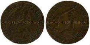 Niederländischer Historienpfennig zur Ermunterung Flanderns