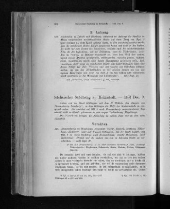 Sächsischer Städtetag zu Helmstedt. 1481 Dec. 9.
