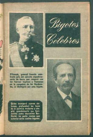 Bigotes célebres - [Ilustración]