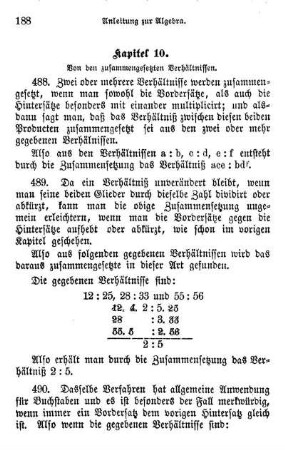 10. Von den zusammengesetzten Verhältnissen.