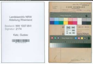 Entnazifizierung Gustav Katz , geb. 04.12.1894 (Stadtinspektor)