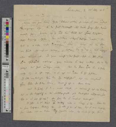 Brief an Paul Gotthelf Kummer