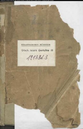 Belege zum Hypothekenbuch des Hochgerichts Schwelm Bd. 3