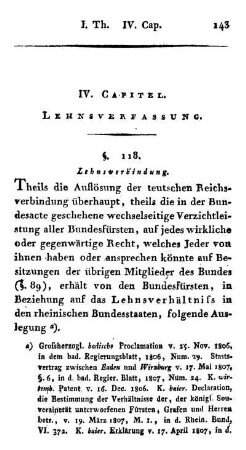 IV. Capitel. Lehnsverfassung.