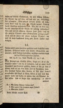 177-186, LX. Jesus wird zum Herodes ...; LXI. Jesus wird von ...