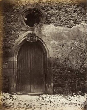 Studien vom Heidelberger Schloss und anderen Ruinen: Gotisches Tor am Ruprechthaus