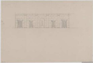 Troost, Paul Ludwig; München, Arcisstr. 12; Führerbau der NSDAP - Wandaufriss