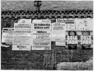 Wahlwerbung zur Reichstagswahl im März 1933