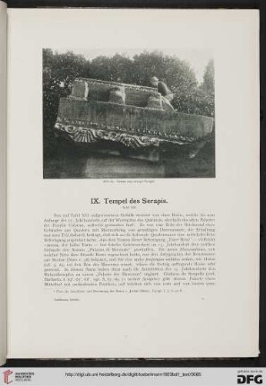 IX: Tempel des Serapis