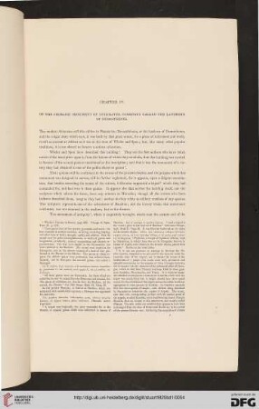 Chapter IV: Of the Choragic Monument of Lysicrates, commonly called the Lanthorn of Demosthenes