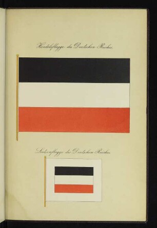 Handelsflagge des Deutschen Reiches.