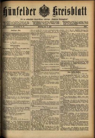 Ausgabe vom Dienstag, den 11. Juli 1916.