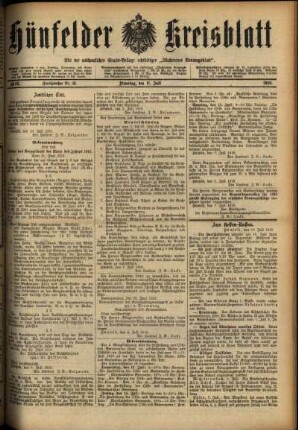 Ausgabe vom Dienstag, den 11. Juli 1916.