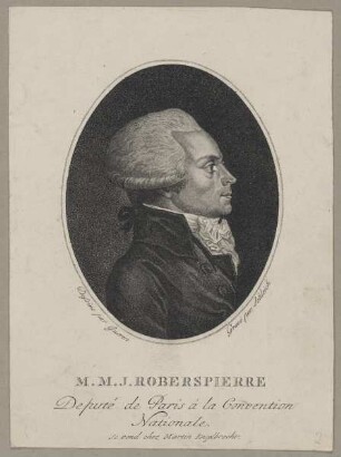 Bildnis des M. M. J. Robespierre