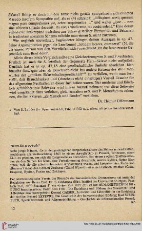 Hätten Sie es gewußt?