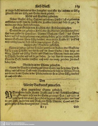 Von allerley Backwerck zumachen