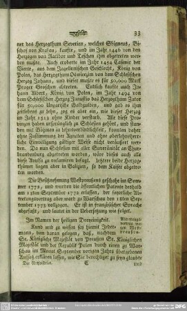 Abtretungsvertrag wegen Westpreußen