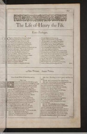 The life of Henry the Fift