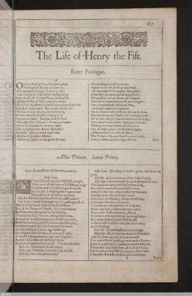 The life of Henry the Fift