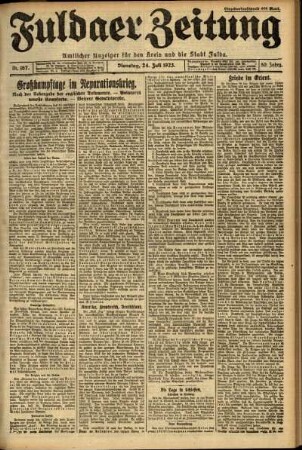 Ausgabe vom Dienstag, den 24. Juli 1923.