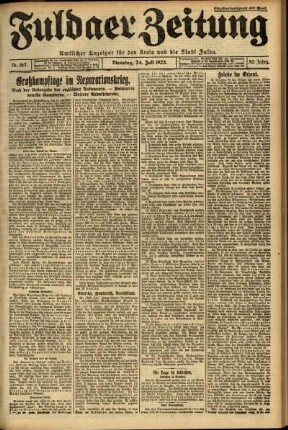 Ausgabe vom Dienstag, den 24. Juli 1923.
