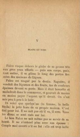 V Blanc et noir