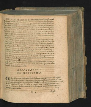 Disputatio X. De Baptismo