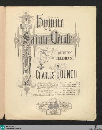 Hymne à Sainte Cécile : méditation religieuse