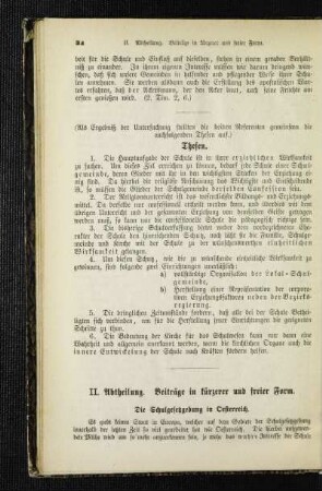 ¬Die¬ Schulgesetzgebung in Oesterreich