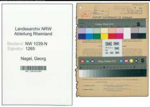 Entnazifizierung Georg Nagel , geb. 29.11.1894 (Polizist)