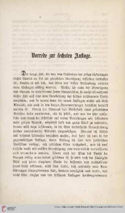 Vorrede zur sechsten Auflage