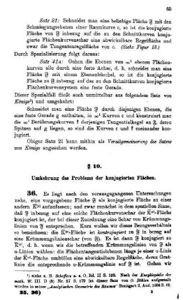§ 10. Umkehrung des Problems der konjugierten Flächen