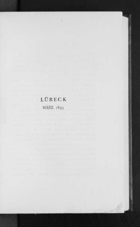 Lübeck März 1893.