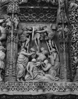 Hochaltar, Detail: Kreuzabnahme