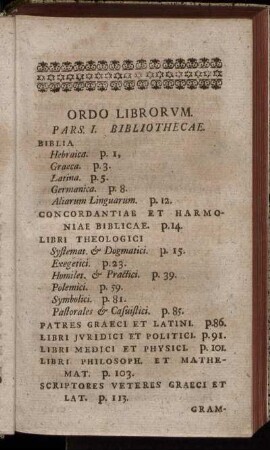 Ordo Librorum