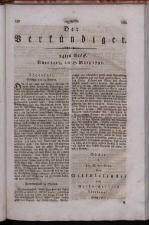 24tes Stück. Nürnberg, am 17. März 1797