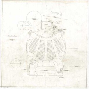 Gsaenger, Gustav; Kassel (Hessen); Kreuzkirche, Wiederaufbau - Grundriss EG