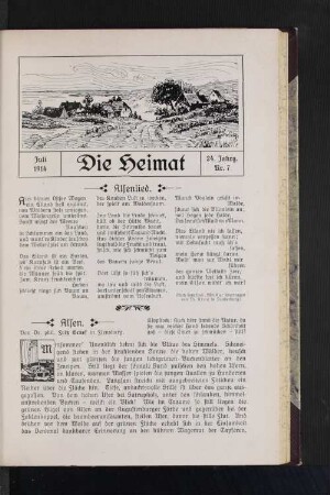 Juli 1914, 24. Jahrg. Nr. 7