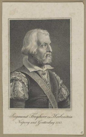 Bildnis des Siegmund Freyherr zu Herberstein