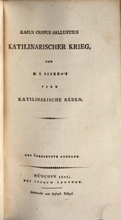Sämmtliche Werke. Bd. 1 (1805)