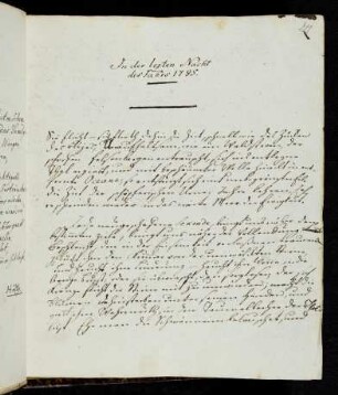27r-30v In der letzten Nacht des Jahrs 1785